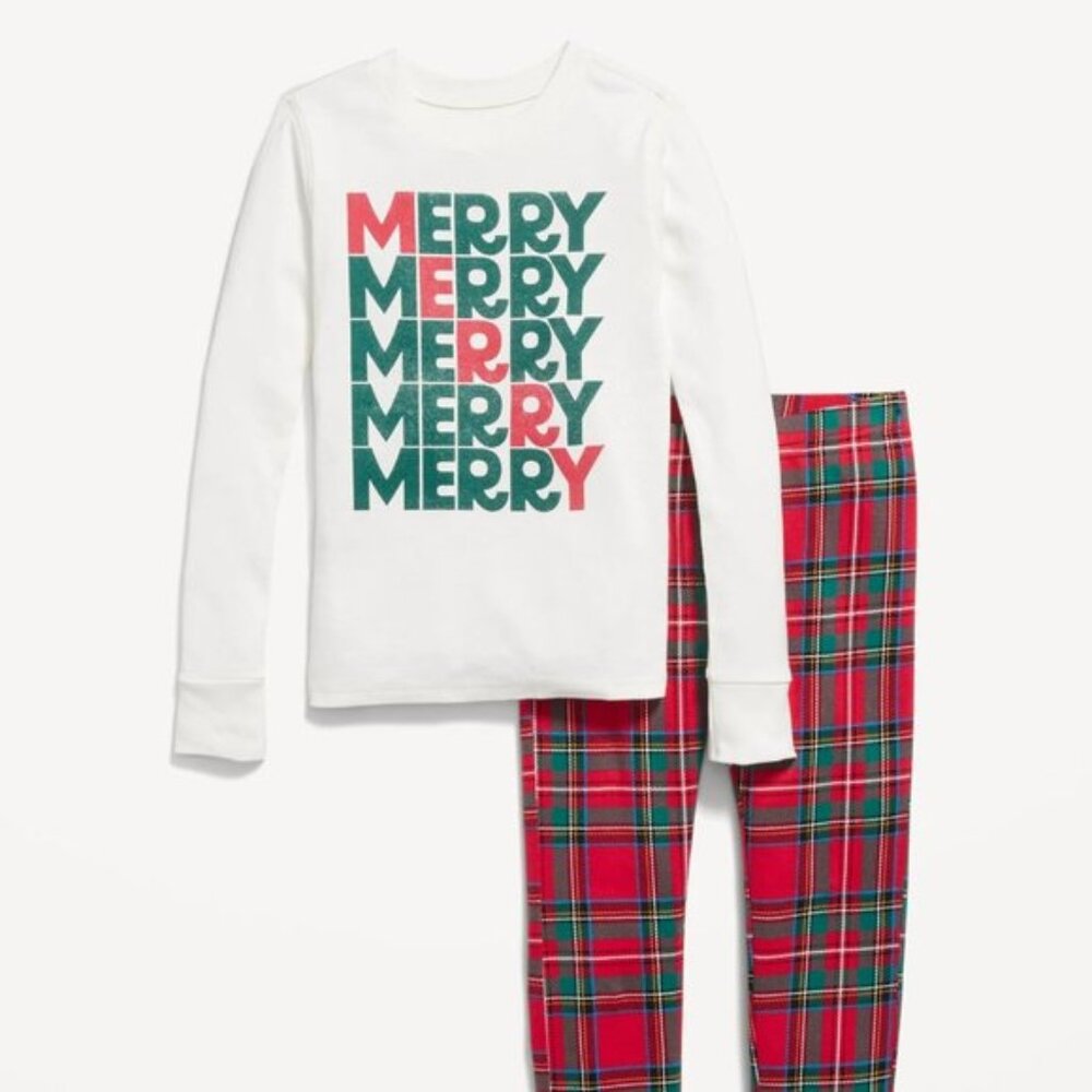 Unisex Tartan Snug-Fit Pajama Set